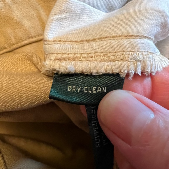 Lauren Ralph Lauren Wheat Jeans Pants Zipper Coin Pocket Vintage 90s NWT Size 16 - Picture 4 of 10